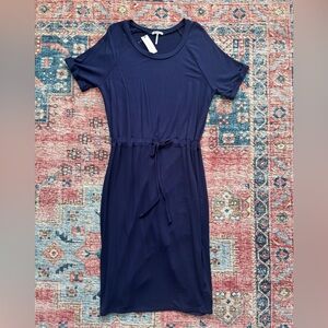 Anthropologie blue La Made tee shirt dress size small